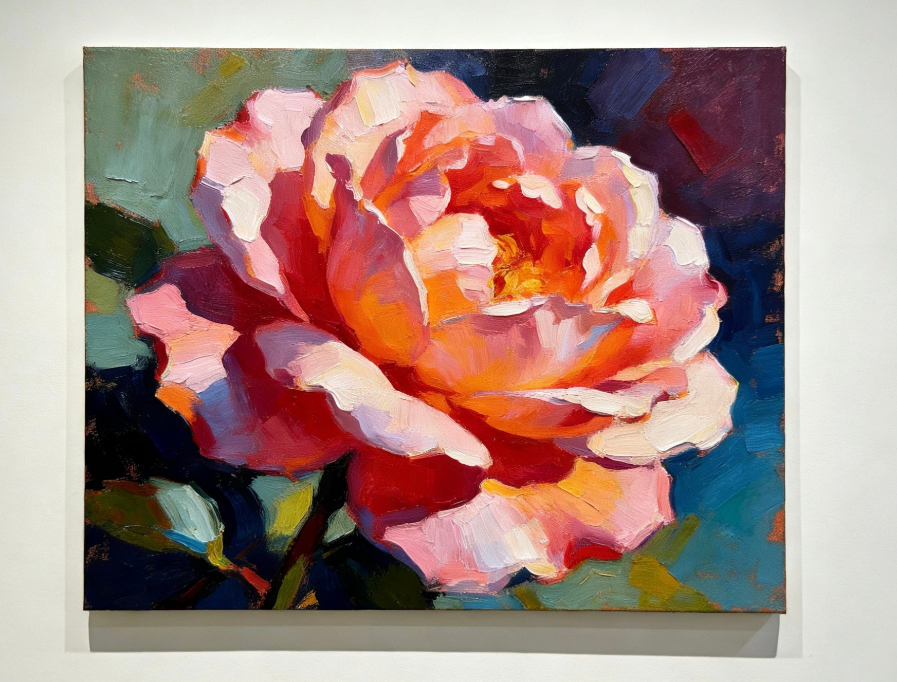 Blazing Rose Paint By Numbers Kit For Adults